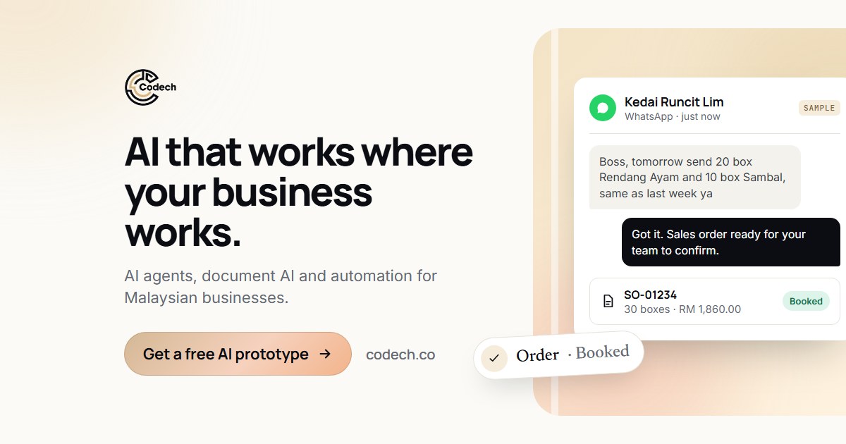 How we work: from free prototype to live AI · Codech