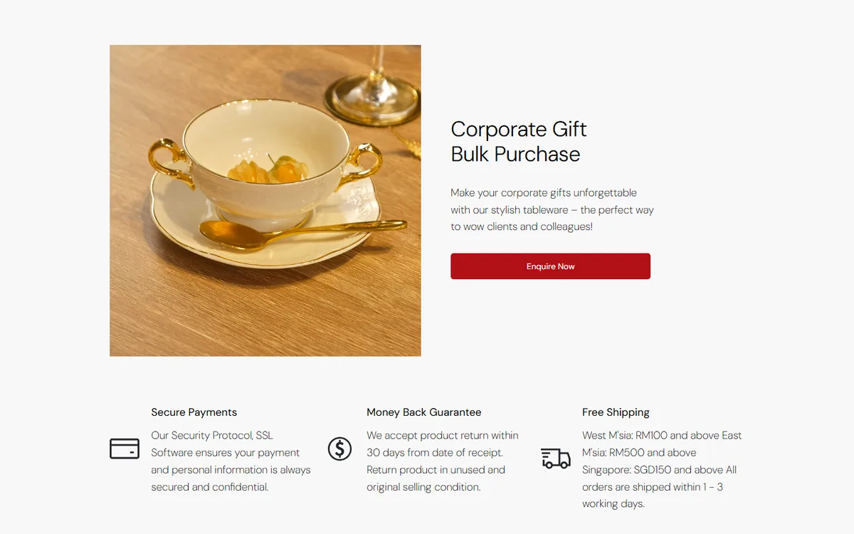 Corporate gifts and bulk orders